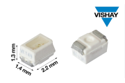 Vishay lancia un pacchetto minile, elevato luminosità, piccolo blu e verde puro